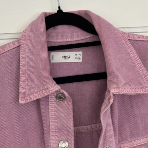 Mango Oversize denim shirt - Picture 3 of 8